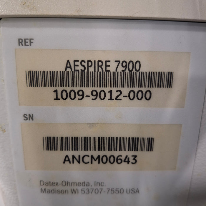 Datex-Ohmeda Aespire 7900 Anesthesia Unit