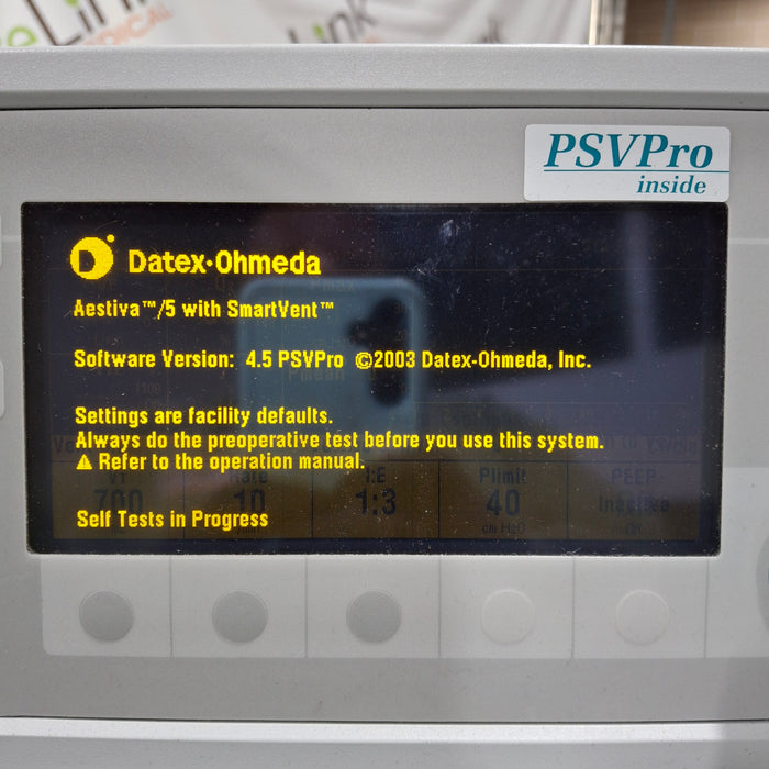 Datex-Ohmeda Aestiva 5 Anesthesia Unit