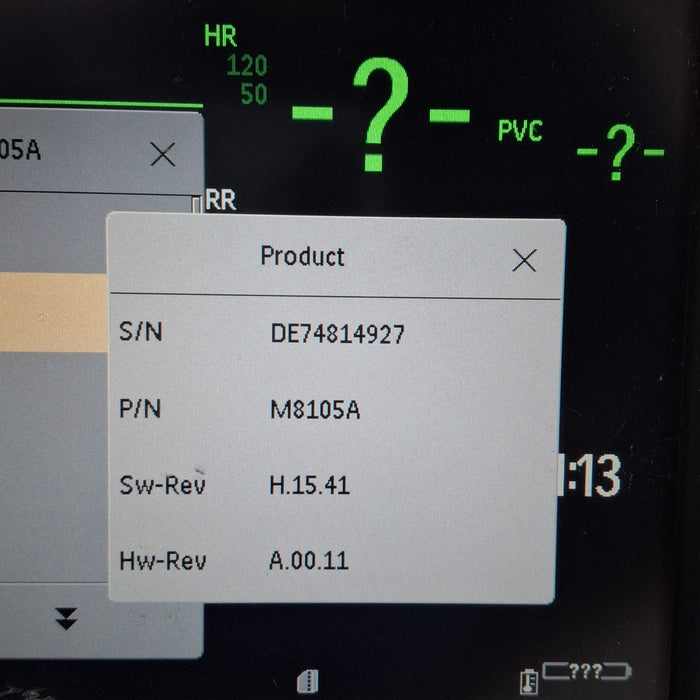 Philips Intellivue MP5 - ECG, Fast SpO2, NIBP, Press, Temp Patient Monitor