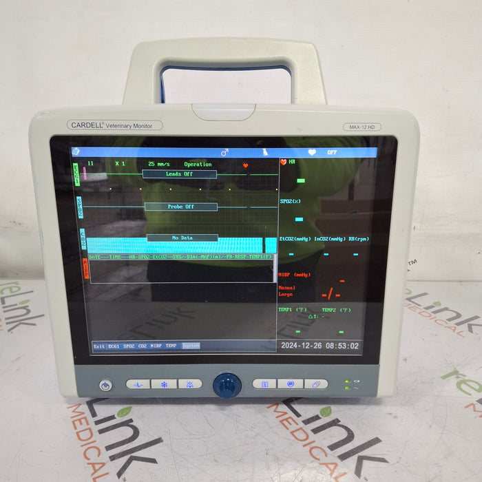 Midmark Cardell MAX-12 HD Veterinary Monitor