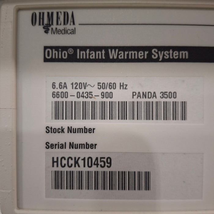 Ohmeda Medical Panda 3500 Infant Warmer