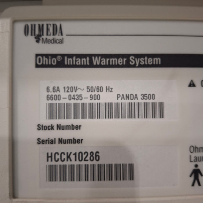 Ohmeda Medical Panda 3500 Infant Warmer