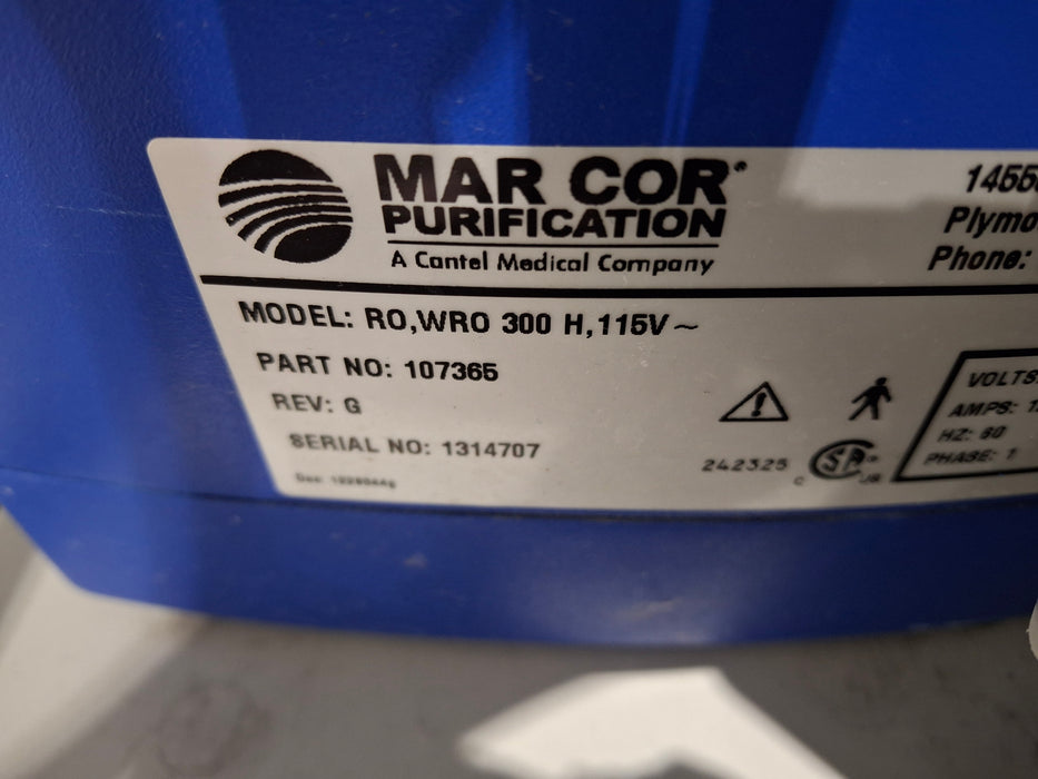 Mar Cor Purification RO, WRO 300H, 115V Rover, Dialysis Water Transport System