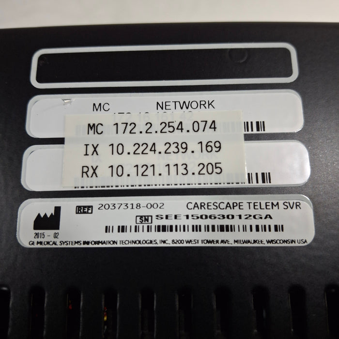 GE Healthcare MP100R Telemetry Server