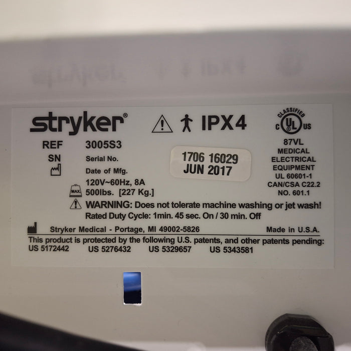 Stryker Secure III 3005 Hospital Bed
