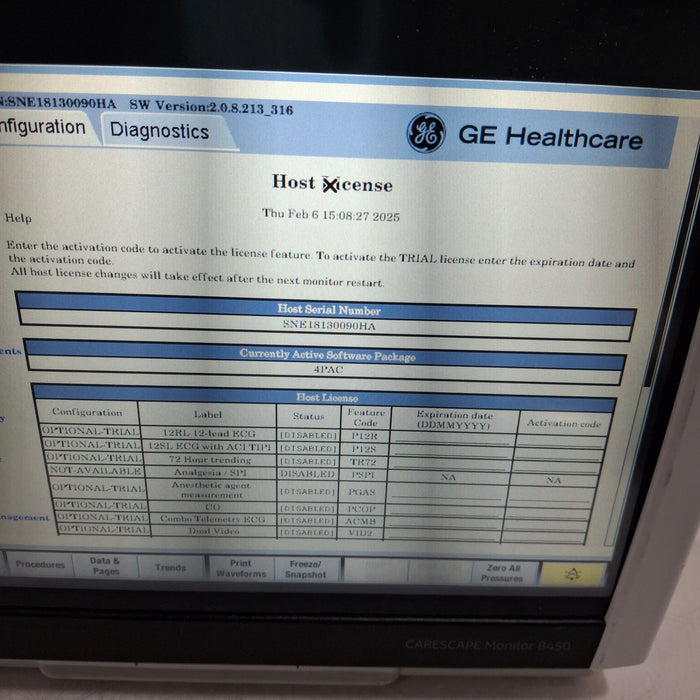 GE Healthcare GE Healthcare Carescape B450 Post Anesthesia Care Patient Monitor Patient Monitors reLink Medical