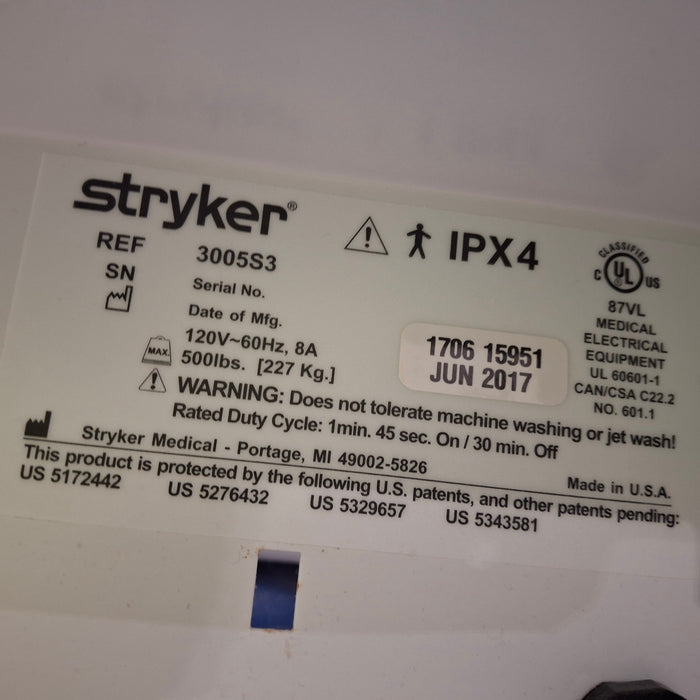 Stryker Secure III 3005 Hospital Bed