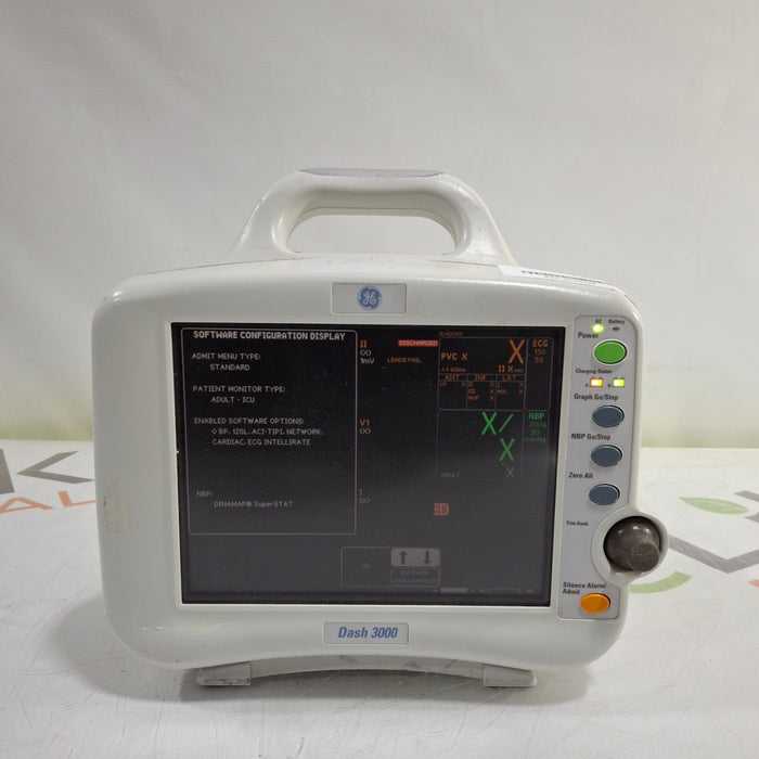 GE Healthcare Dash 3000 - Masimo SpO2 Patient Monitor