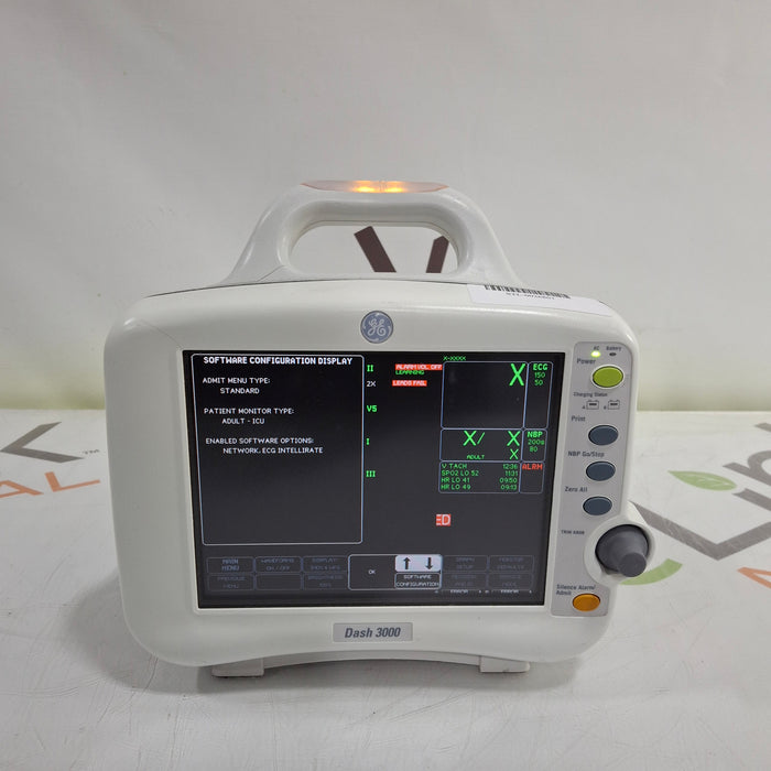 GE Healthcare Dash 3000 - GE/Nellcor SpO2 Patient Monitor