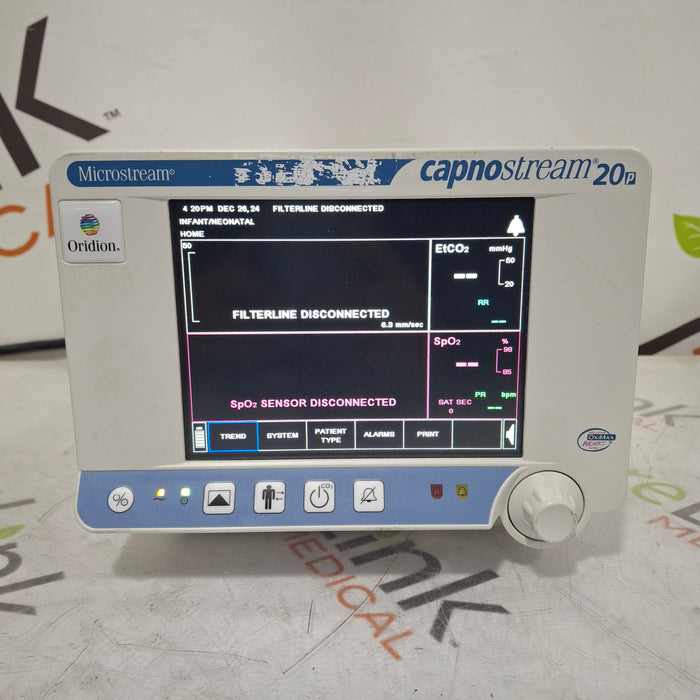 Oridion Capnostream 20P Capnography Monitor