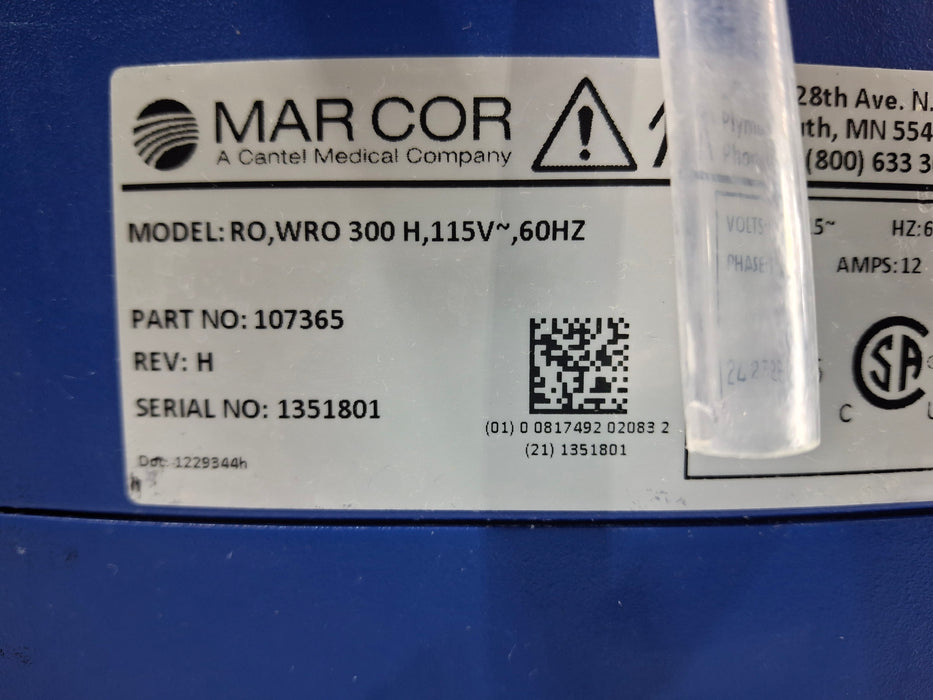 Mar Cor Purification RO, WRO 300H, 115V Rover, Dialysis Water Transport System