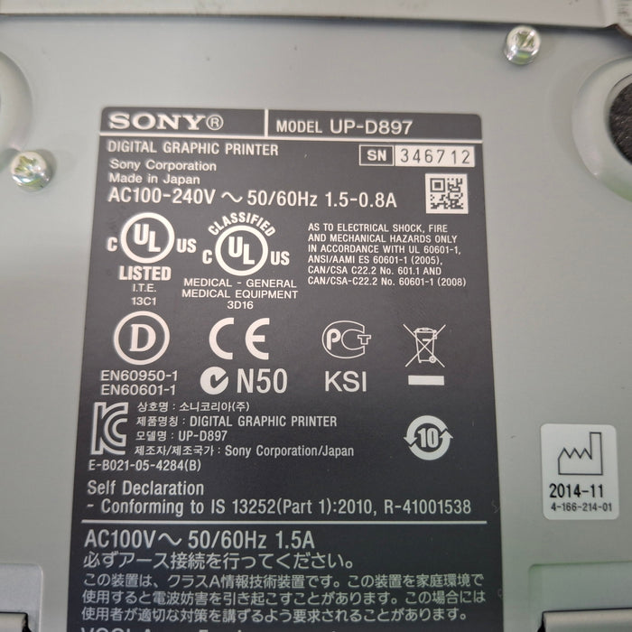 Sony UP-D897 Digital Graphic Printer