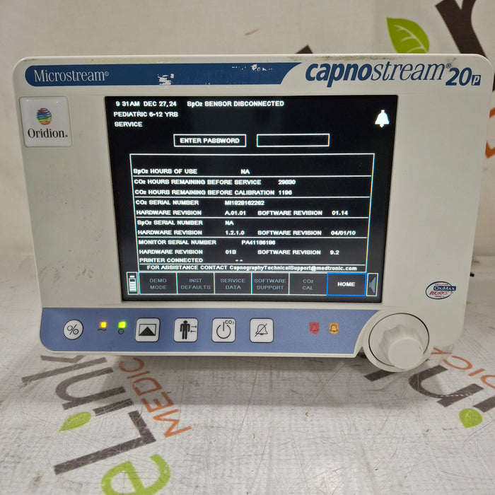 Oridion Capnostream 20P Capnography Monitor