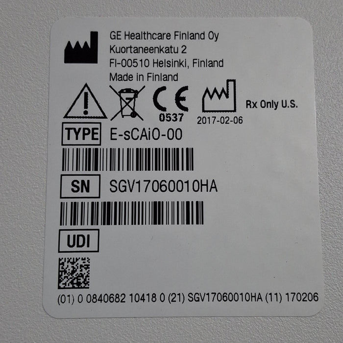 GE Healthcare E-sCAIO Respiratory Module