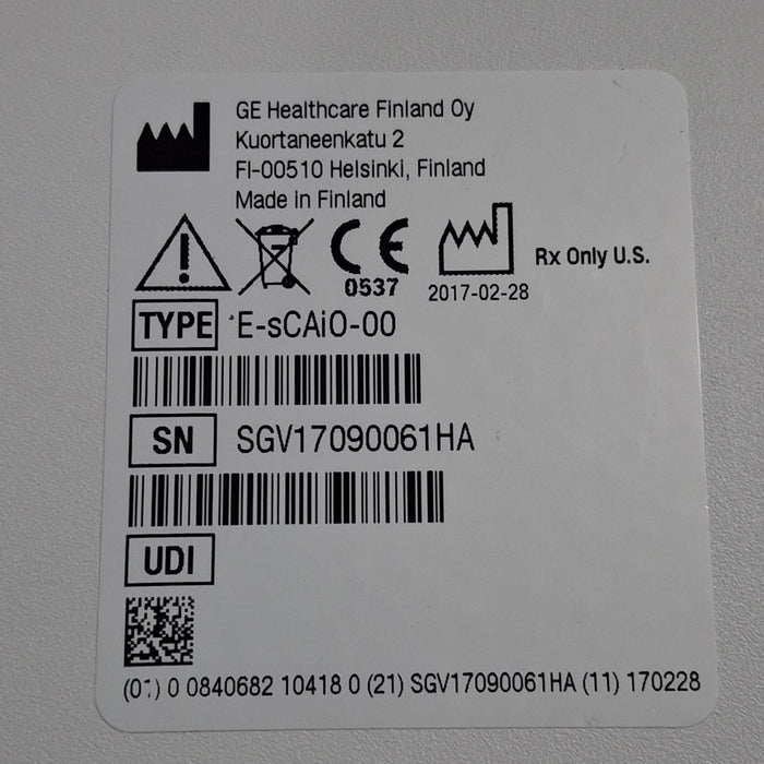 GE Healthcare E-sCAIO Respiratory Module