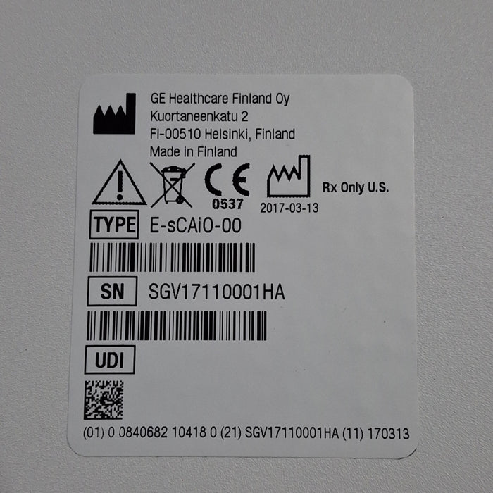GE Healthcare E-sCAIO Respiratory Module