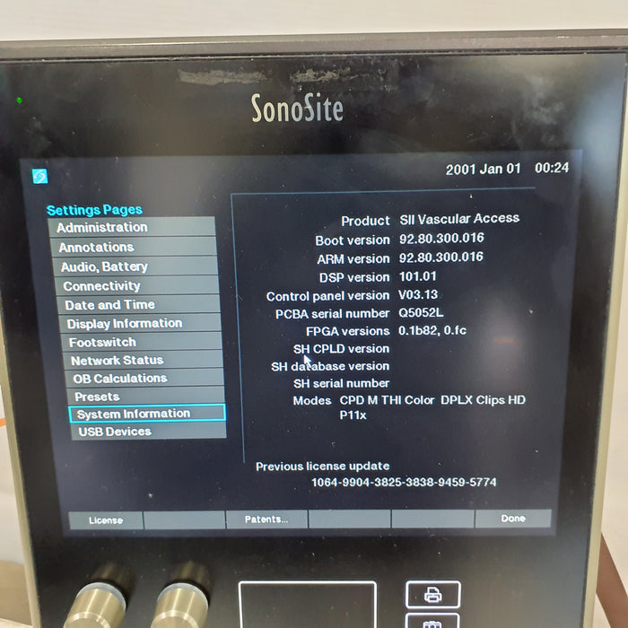 Sonosite SII Ultrasound