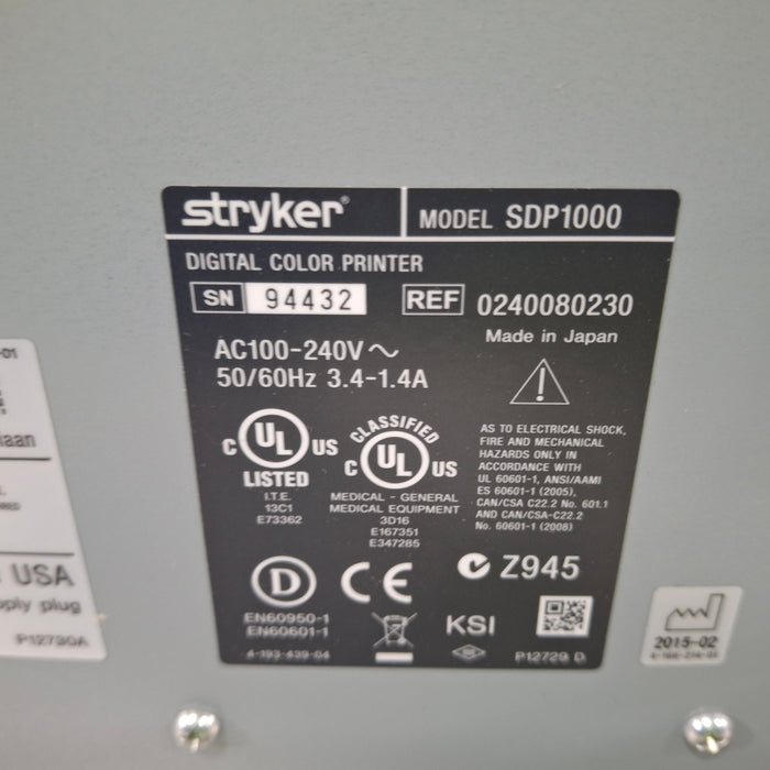 Stryker SDP1000 Digital Color Printer