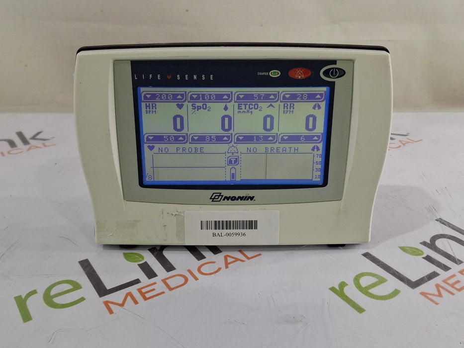 Nonin Medical LifeSense LS1-9R Capnography/Pulse Oximeter monitor