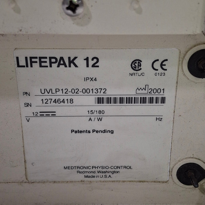 Physio-Control LifePak 12 12-Lead Defibrillator