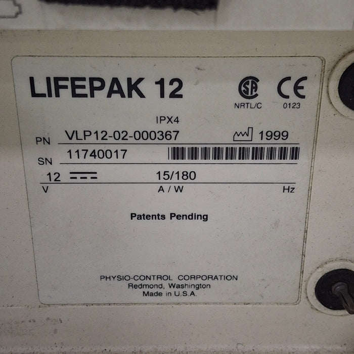 Physio-Control LifePak 12 12-Lead Defibrillator