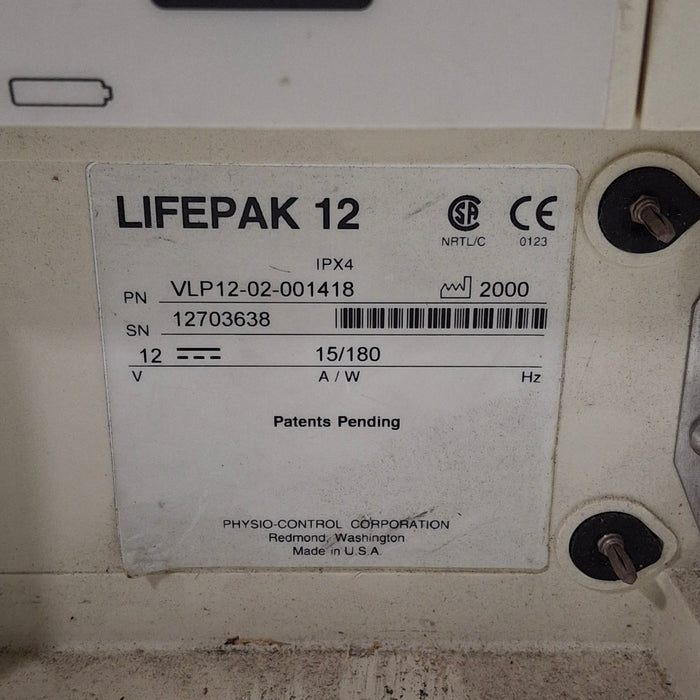 Physio-Control LifePak 12 12-Lead Defibrillator