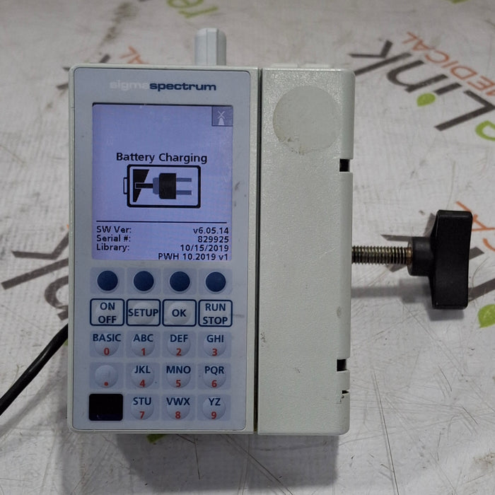 Baxter Sigma Spectrum 6.05.14 with B/G Battery Infusion Pump