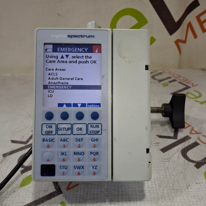 Baxter Sigma Spectrum 6.05.14 with B/G Battery Infusion Pump