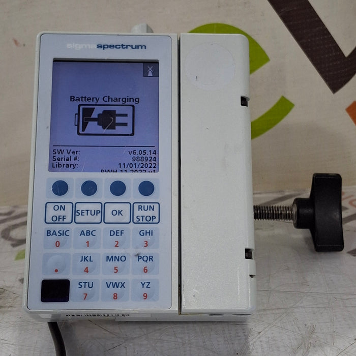 Baxter Sigma Spectrum 6.05.14 with B/G Battery Infusion Pump