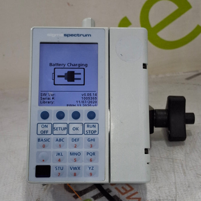 Baxter Sigma Spectrum 6.05.14 with B/G Battery Infusion Pump