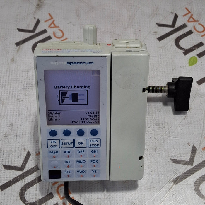 Baxter Sigma Spectrum 6.05.14 with B/G Battery Infusion Pump