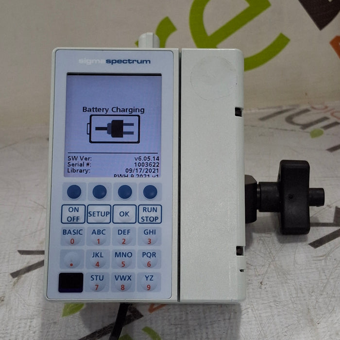 Baxter Sigma Spectrum 6.05.14 with B/G Battery Infusion Pump