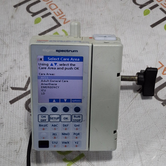 Baxter Sigma Spectrum 6.05.13 with B/G Battery Infusion Pump