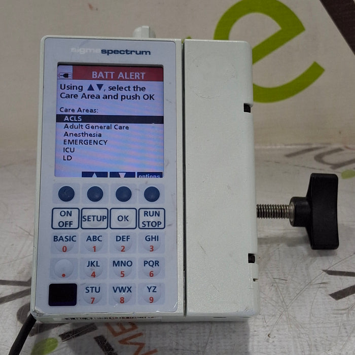 Baxter Sigma Spectrum 6.05.13 with B/G Battery Infusion Pump