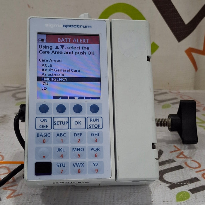 Baxter Sigma Spectrum 6.05.14 with B/G Battery Infusion Pump