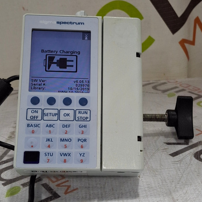 Baxter Sigma Spectrum 6.05.13 with B/G Battery Infusion Pump