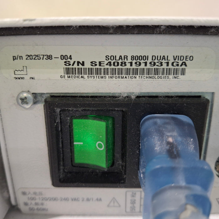 GE Healthcare Solar 8000i Patient Monitor