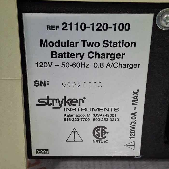 Stryker 2110-120-100 Modular Two Station Battery Charger