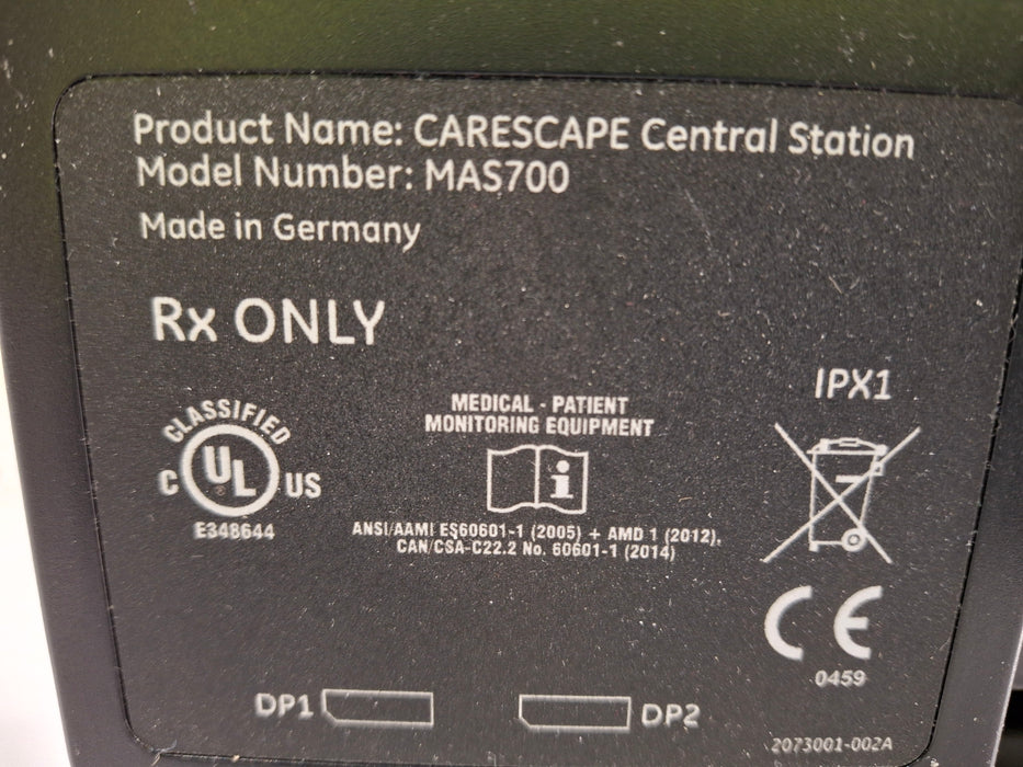 GE Healthcare CARESCAPE MAS700 Central Station