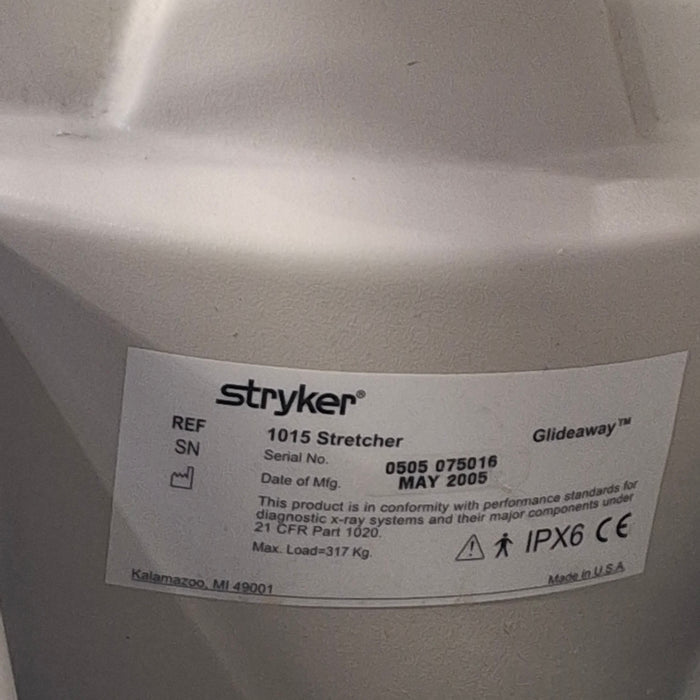 Stryker 1015 Big Wheel Glideaway Stretcher