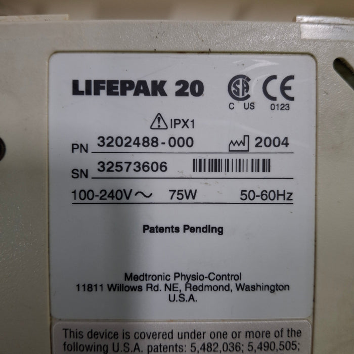 Physio-Control LifePak 20 Defib