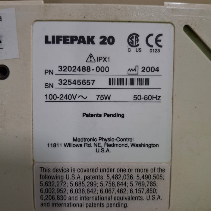 Physio-Control LifePak 20 Defib