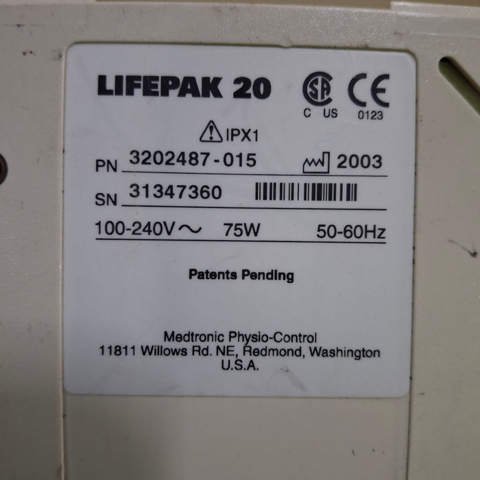 Physio-Control LifePak 20 Defib