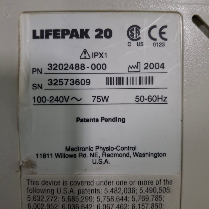 Physio-Control LifePak 20 Defib