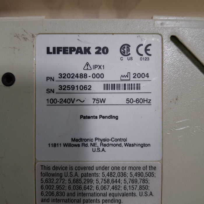 Physio-Control LifePak 20 Defib