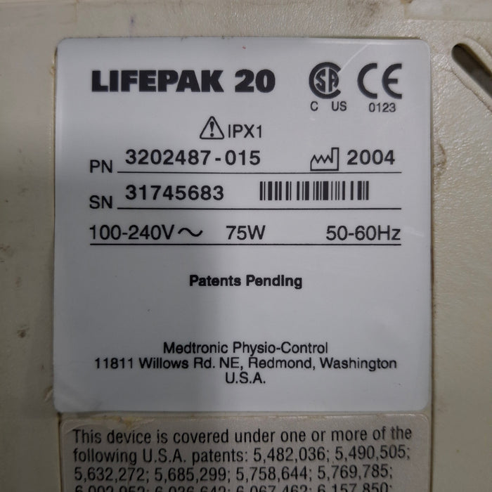 Physio-Control LifePak 20 Defib