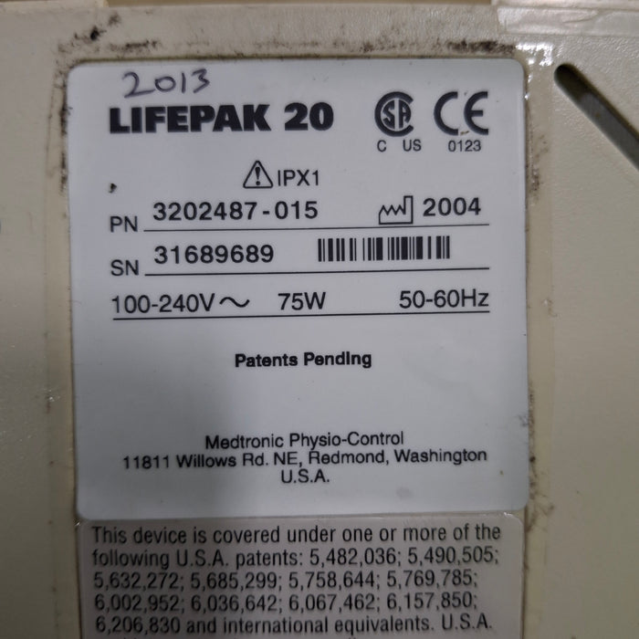 Physio-Control LifePak 20 Defib