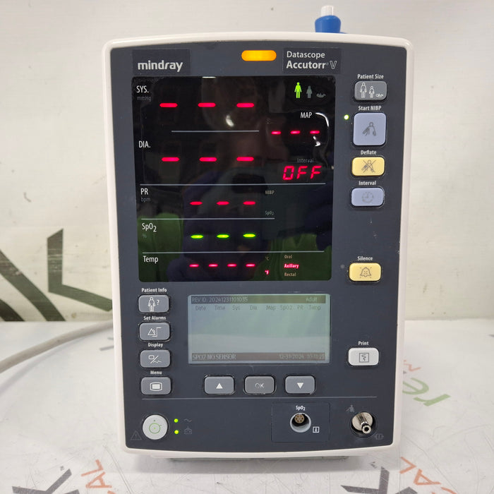 Mindray Datascope Accutorr V Vital Signs Monitor