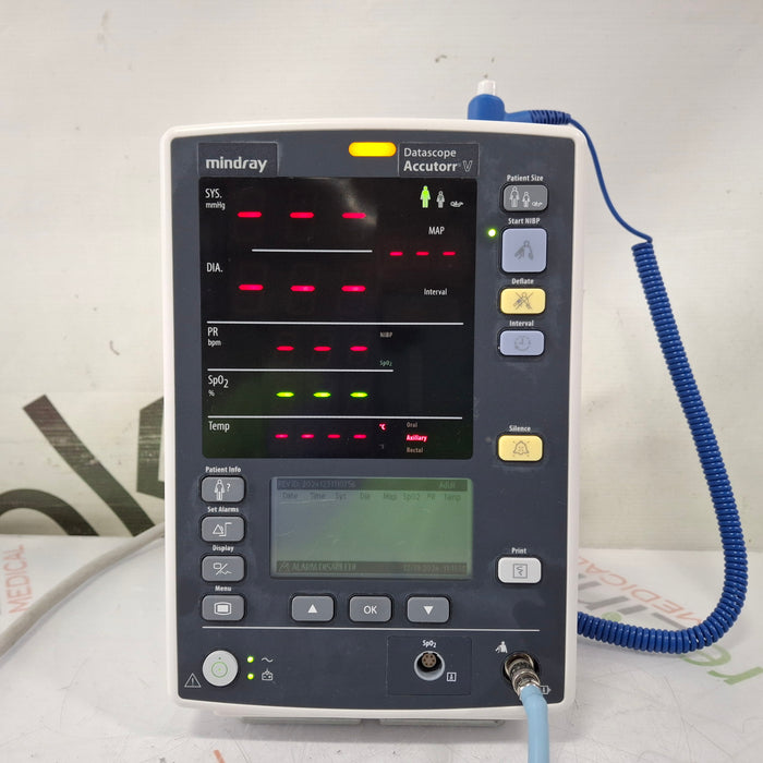 Mindray Datascope Accutorr V Vital Signs Monitor