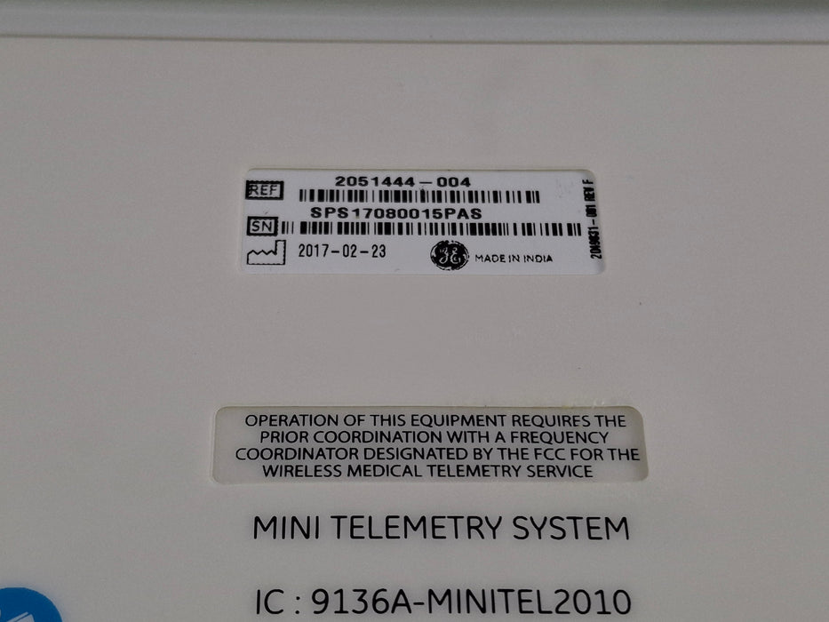 Wipro GE Healthcare Private Limited 9163A-Minitel2010 Mini Telemtry System